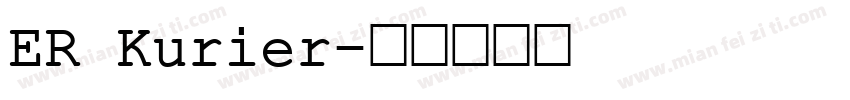 ER Kurier字体转换